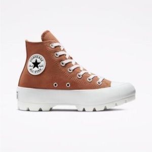 Converse All Star Chuck Taylor Lugged Platform High Top in Mineral Clay